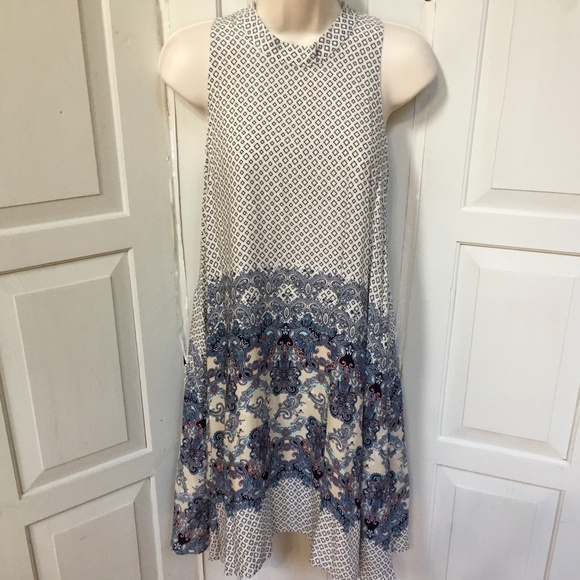 Francesca's Alya Paisley Boho Sleeveless Dress - Picture 2 of 14